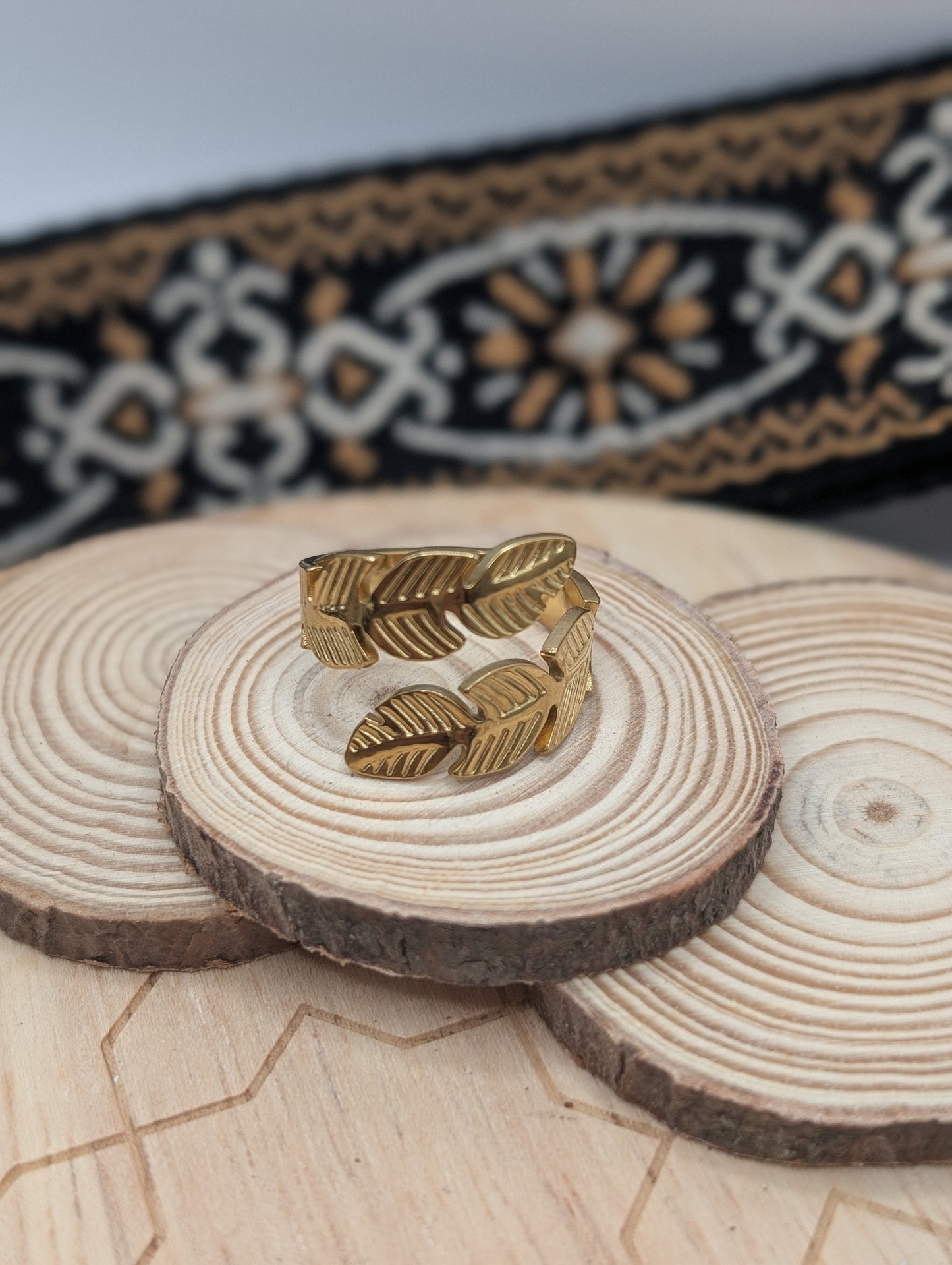 Golden Eagle Adjustable Wrap Ring