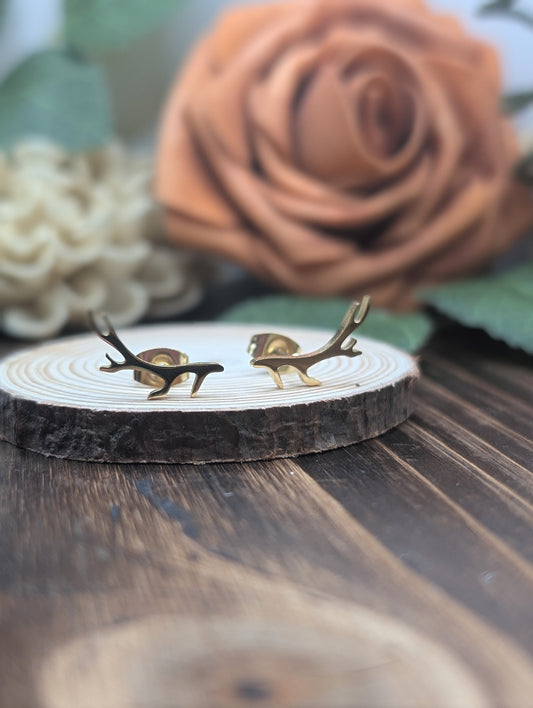 Antler Stud Earrings