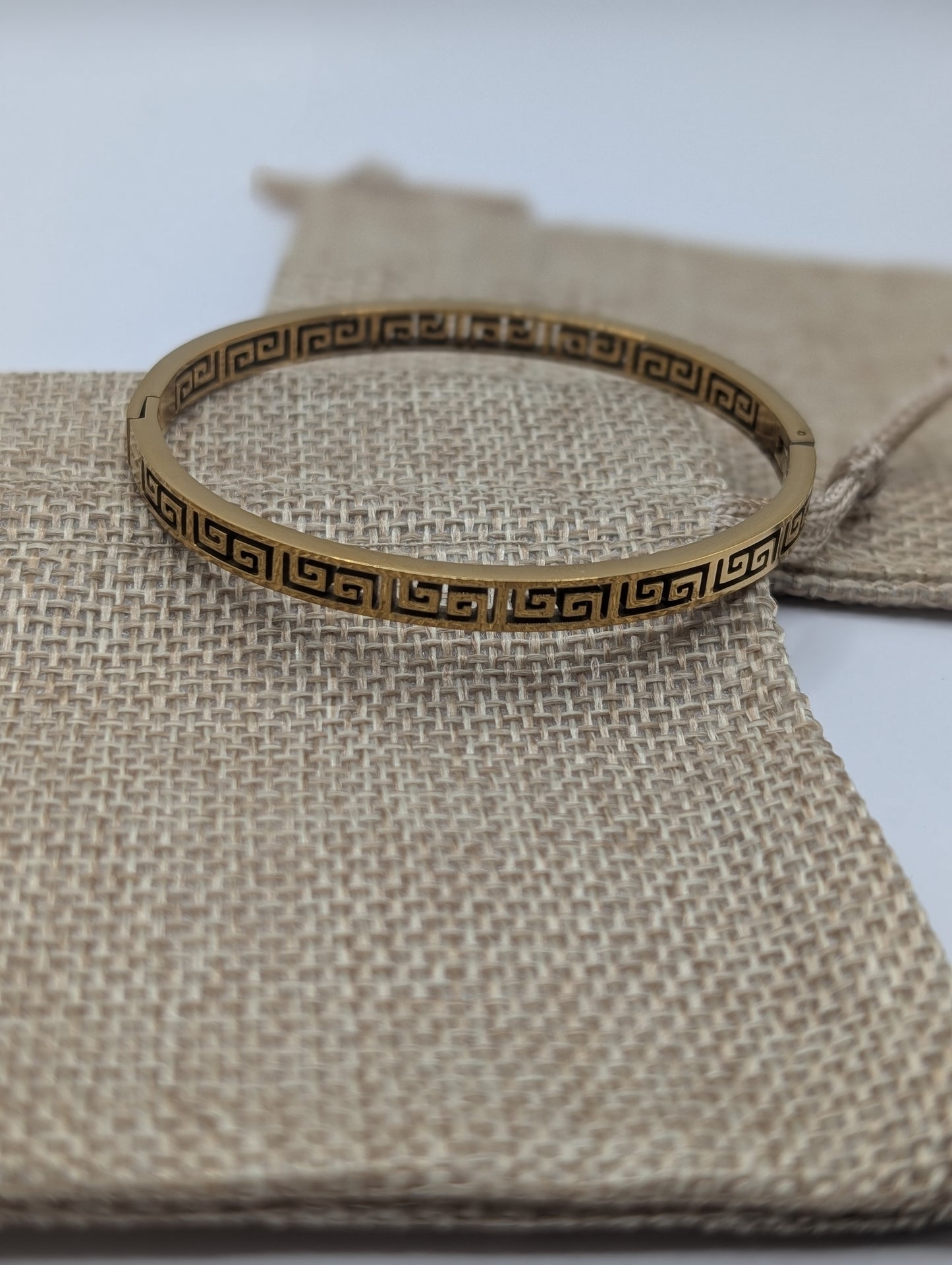 Greek spiral bangle