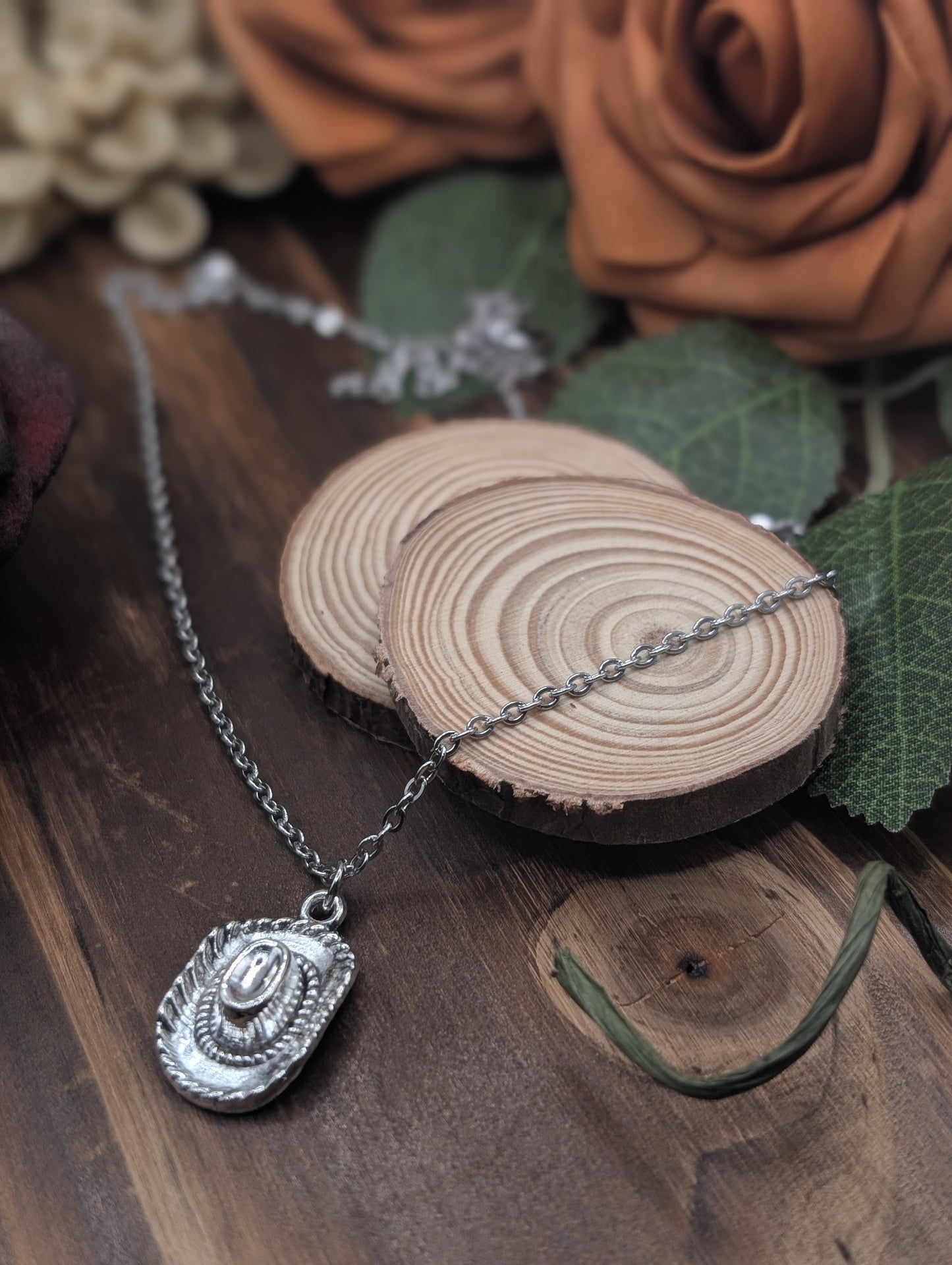 Wrangler necklace silver