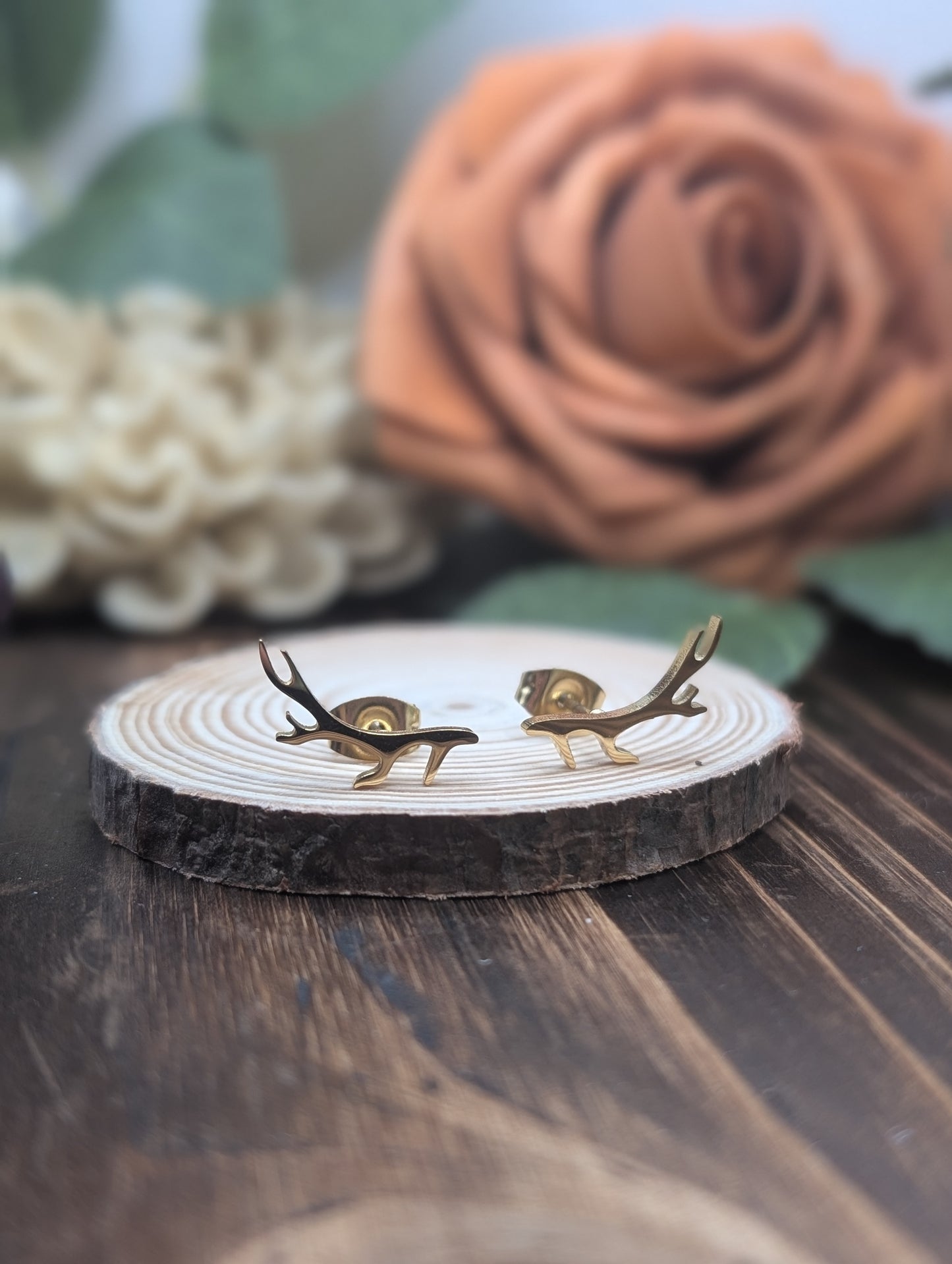 Antler Stud Earrings