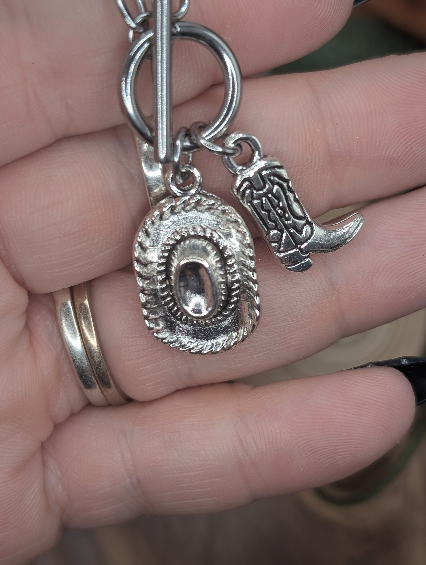 Corral charm necklace Silver