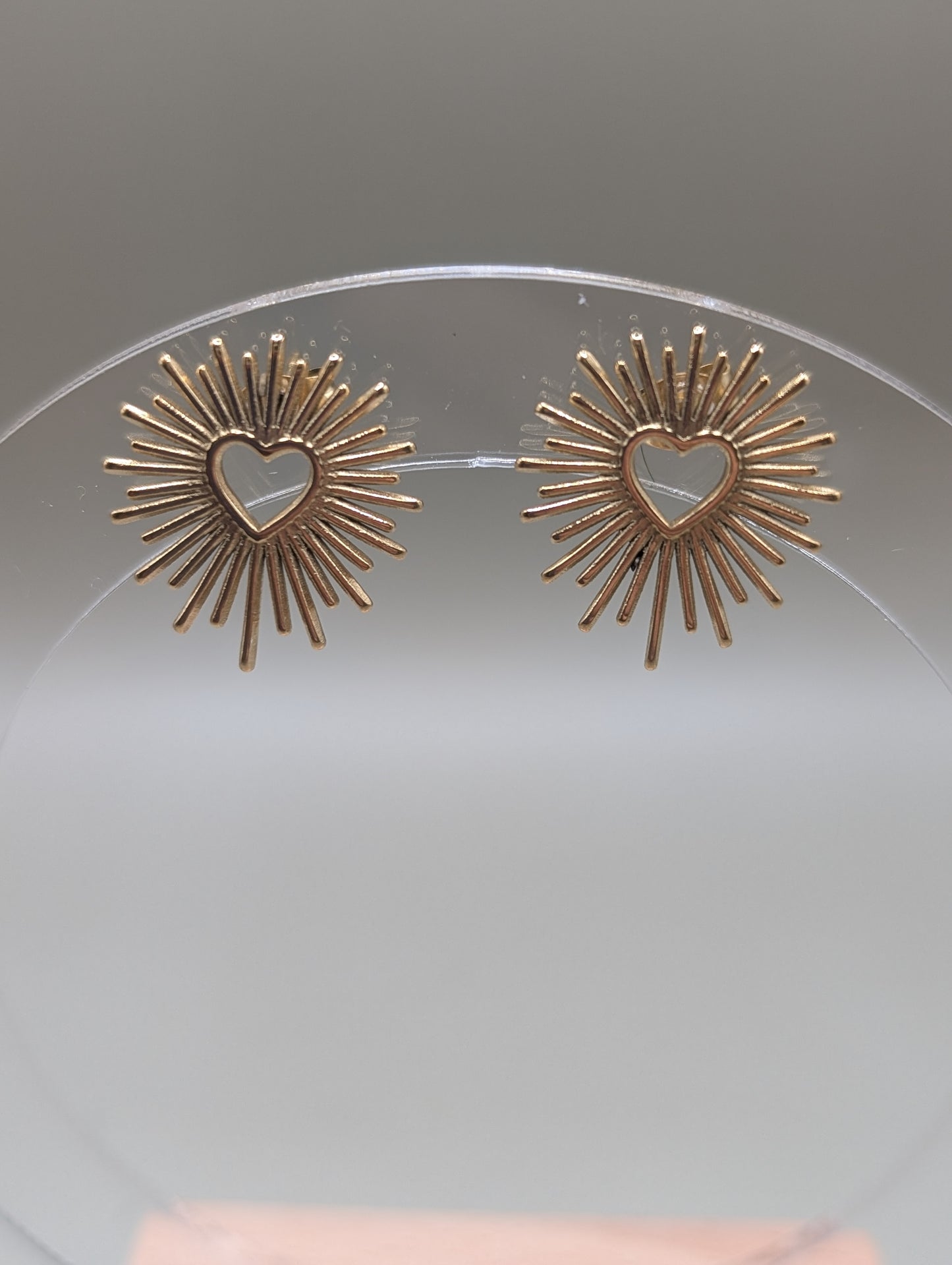 Moonburst Yellow Gold Stud Earrings