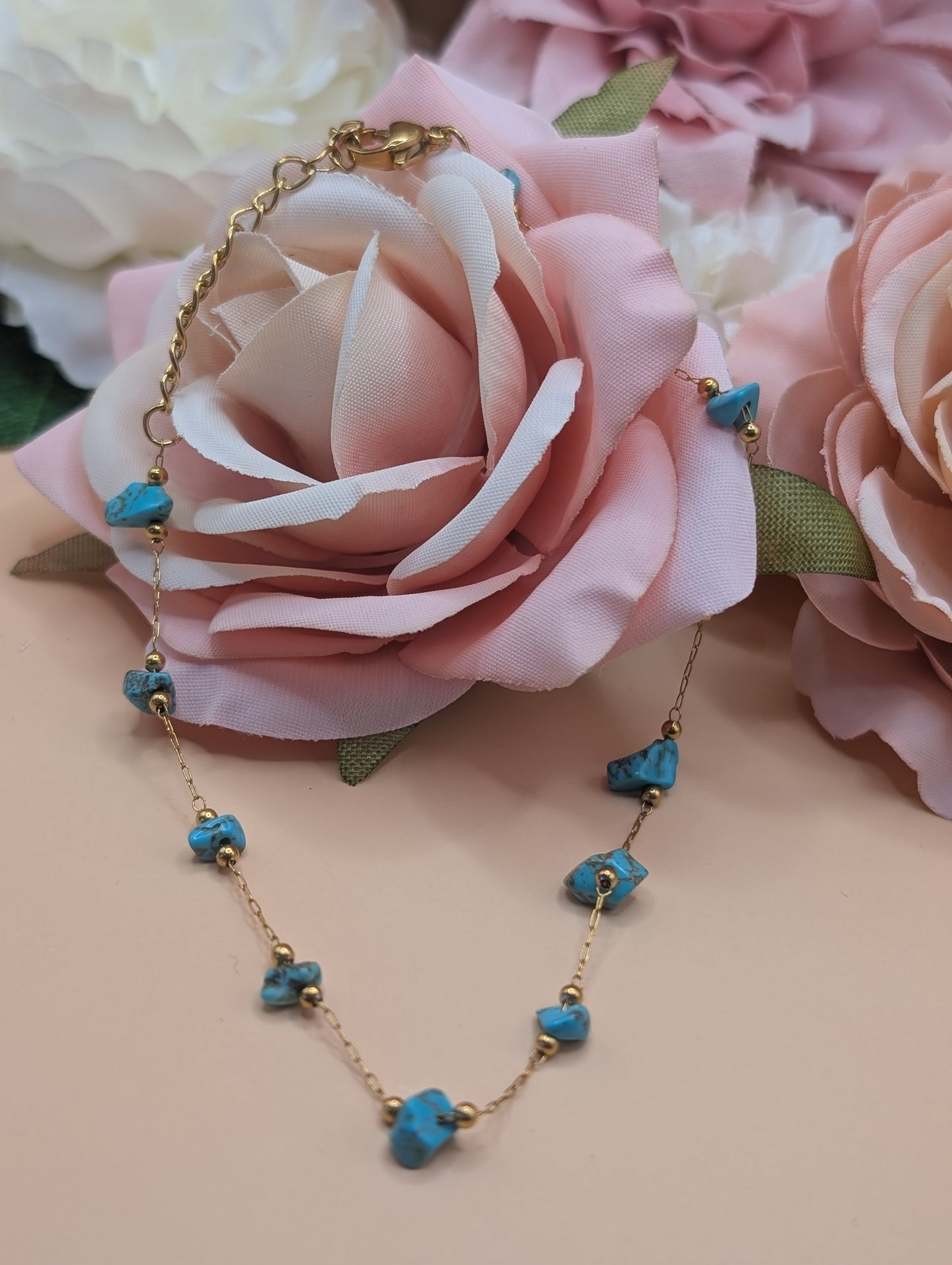 Turquoise Stone Anklet