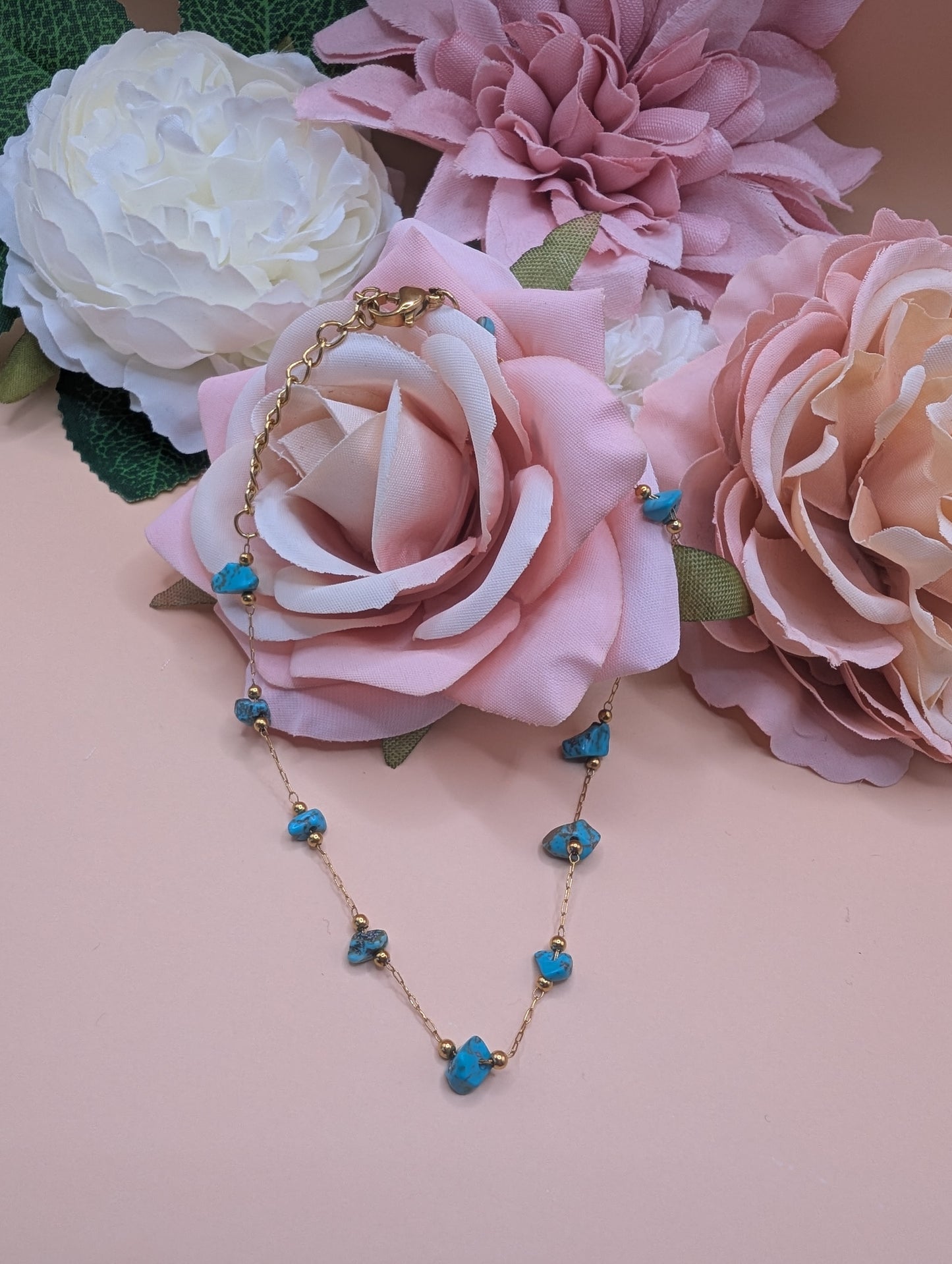 Turquoise Stone Anklet