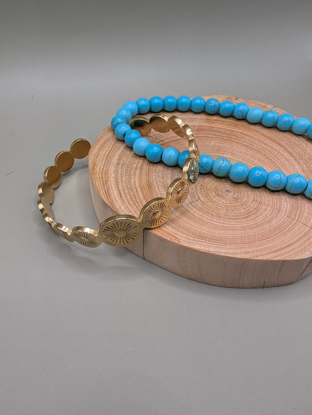 Concho disc Bangle