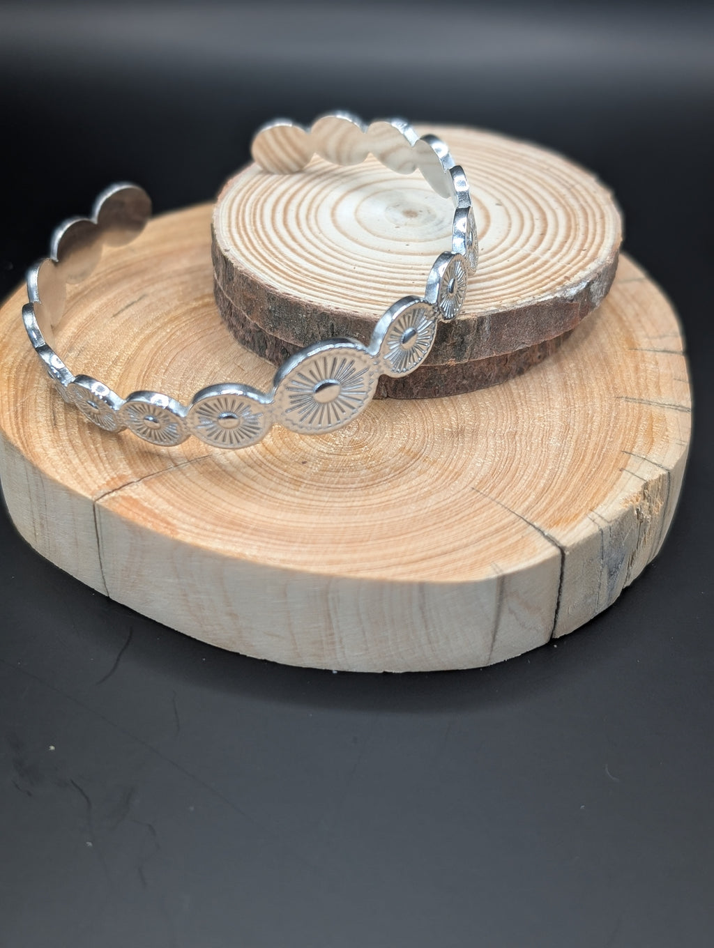 Concho disc Bangle