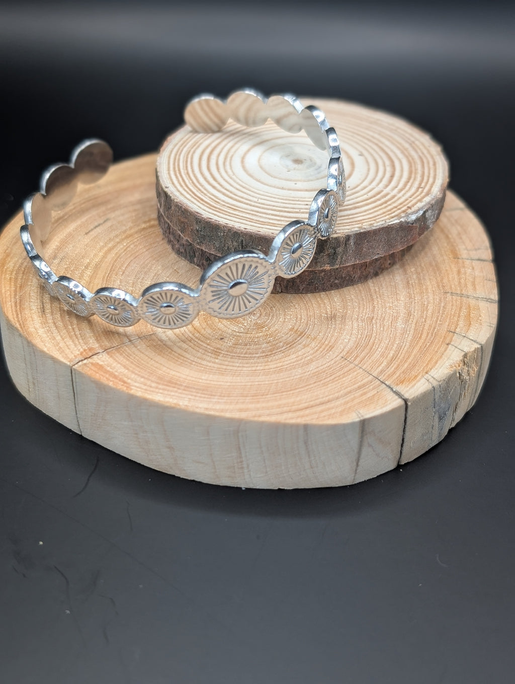 Concho disc Bangle