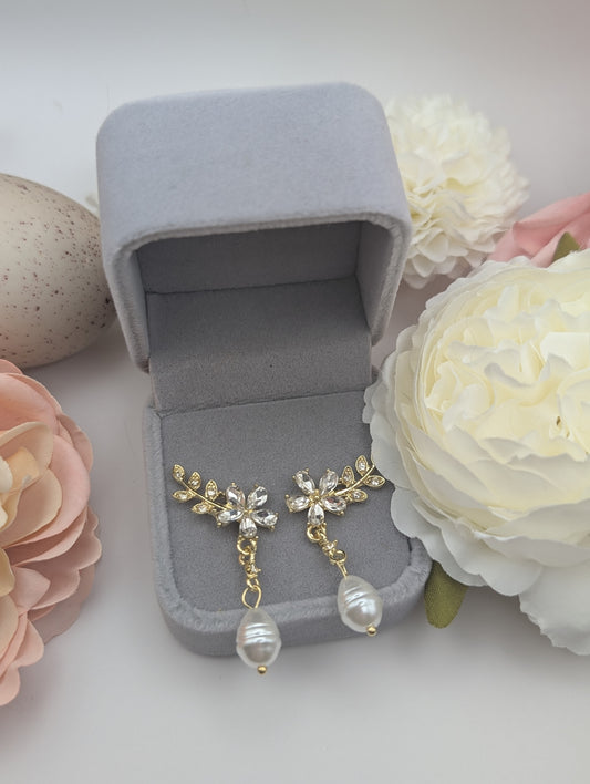 Morning Dew Climber Earrings