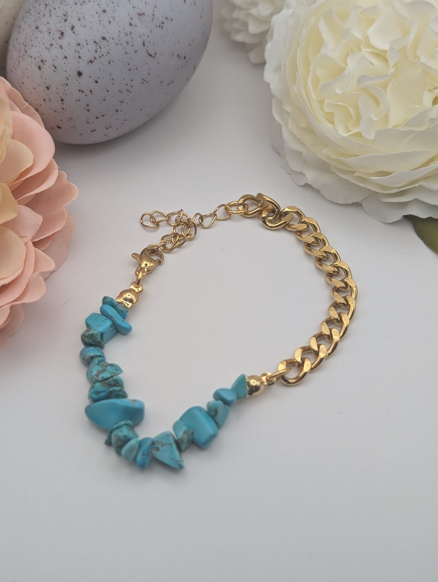 Turquoise Stone Tarnish Free Bracelet