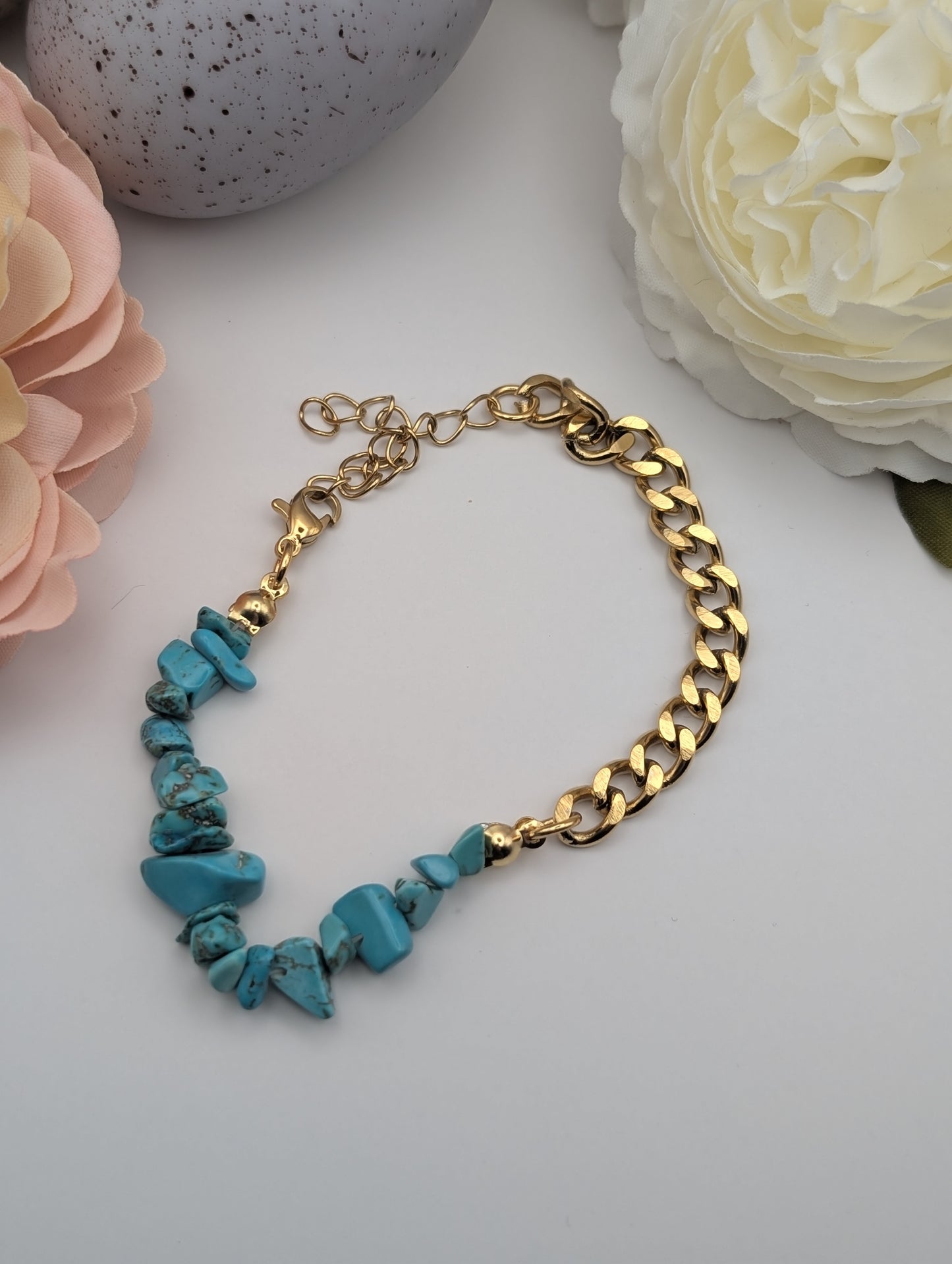 Turquoise Stone Tarnish Free Bracelet
