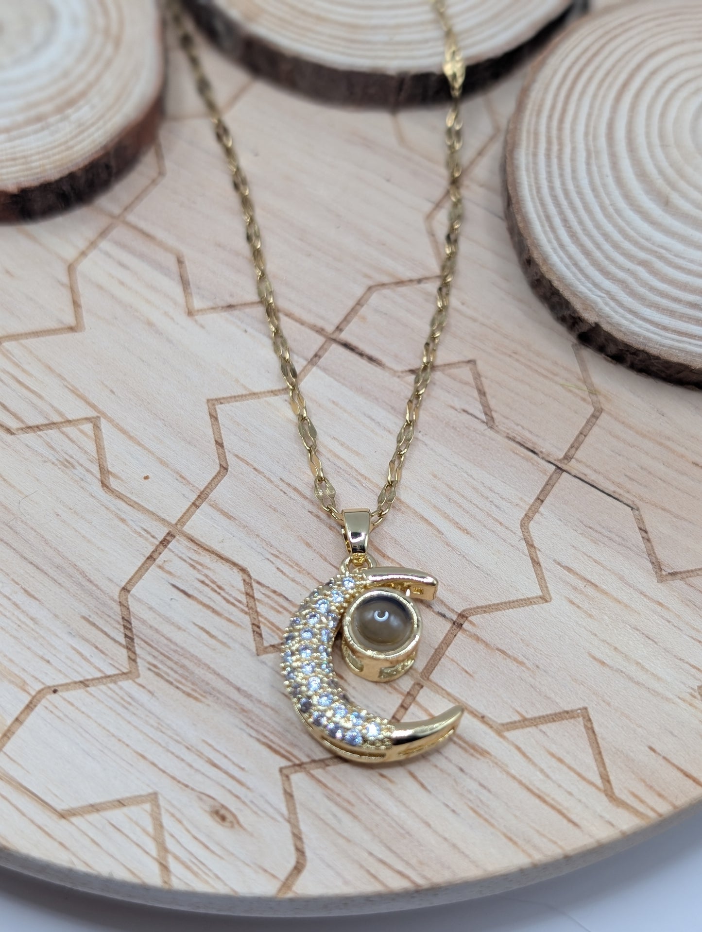 Crescent Moon Surprise Pendant