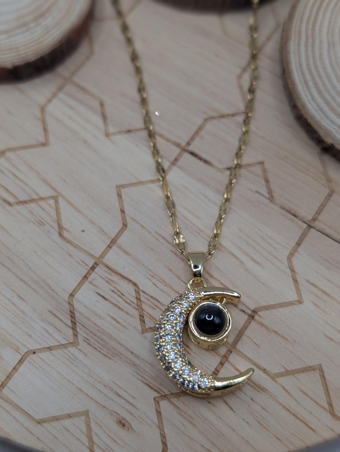Crescent Moon Surprise Pendant