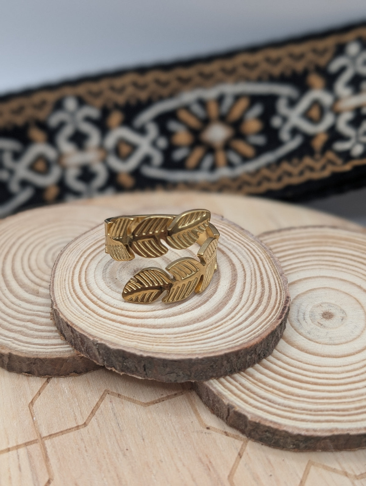 Golden Eagle Adjustable Wrap Ring