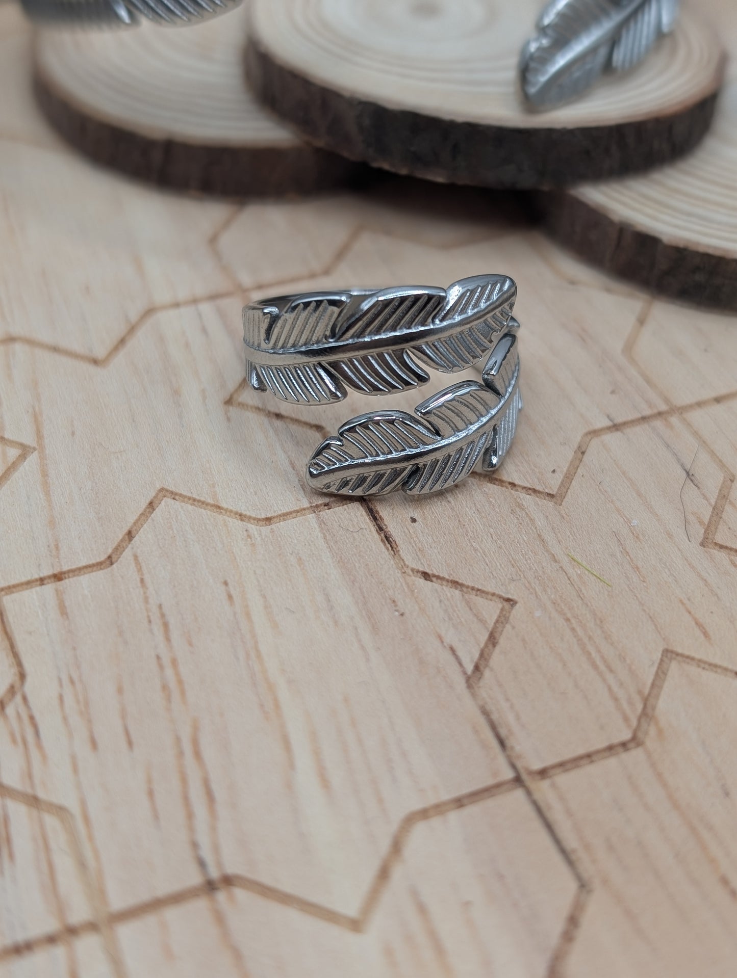 Silver Thrasher Adjustable Wrap Ring