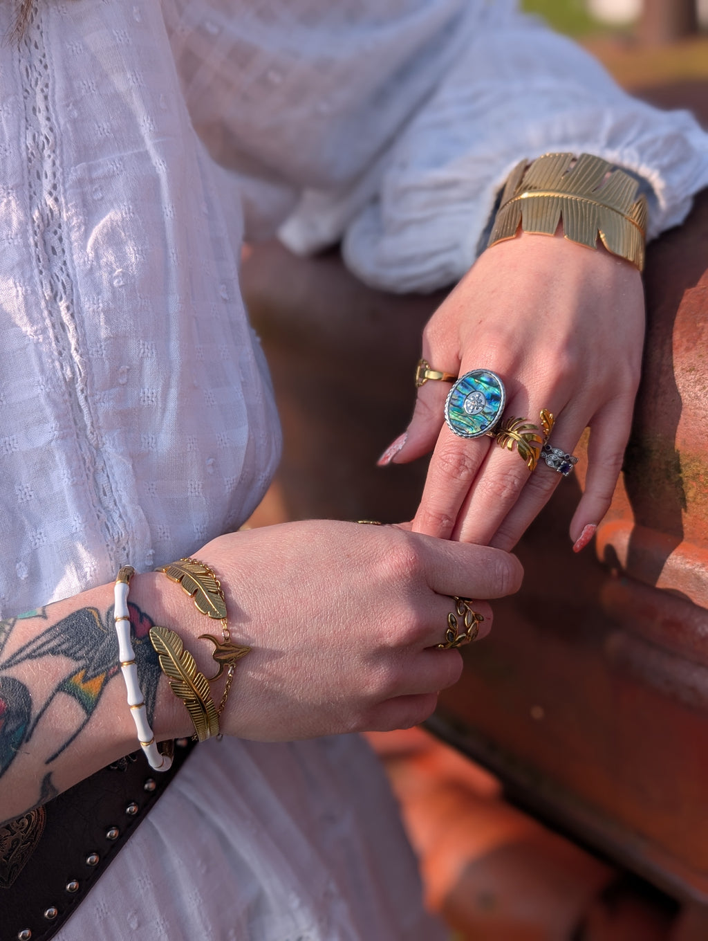 Large Feather cuff