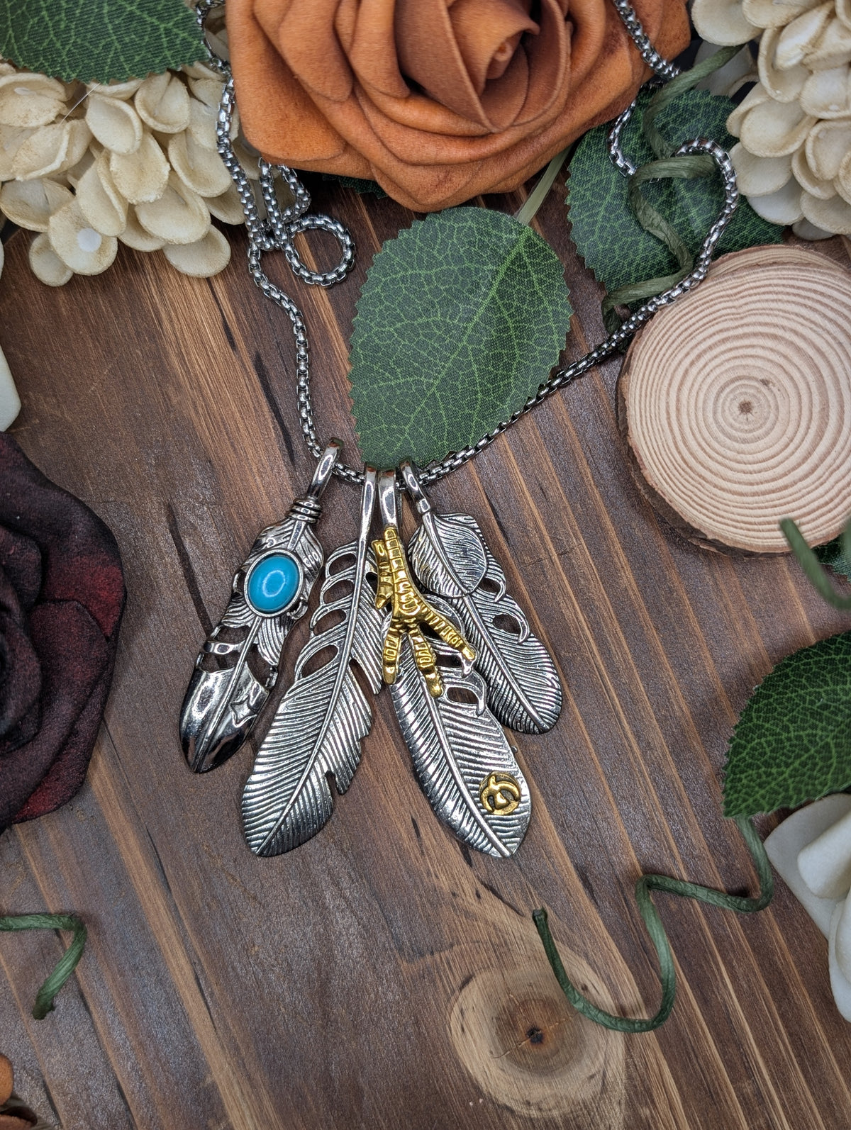 Large Feather pendant
