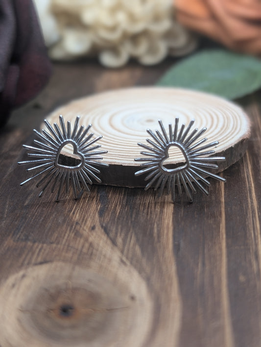 Moonburst Stud Earrings