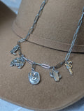 Silver Corral Charm Necklace