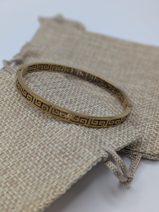 Greek spiral bangle