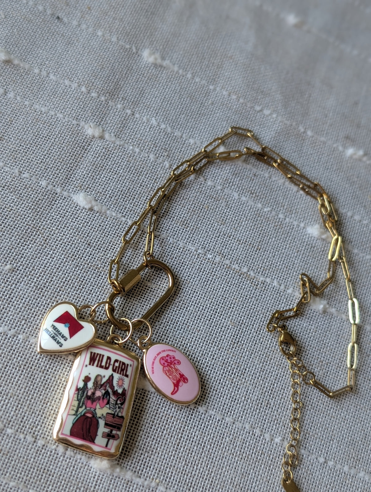 Cowboy Killa charm necklace