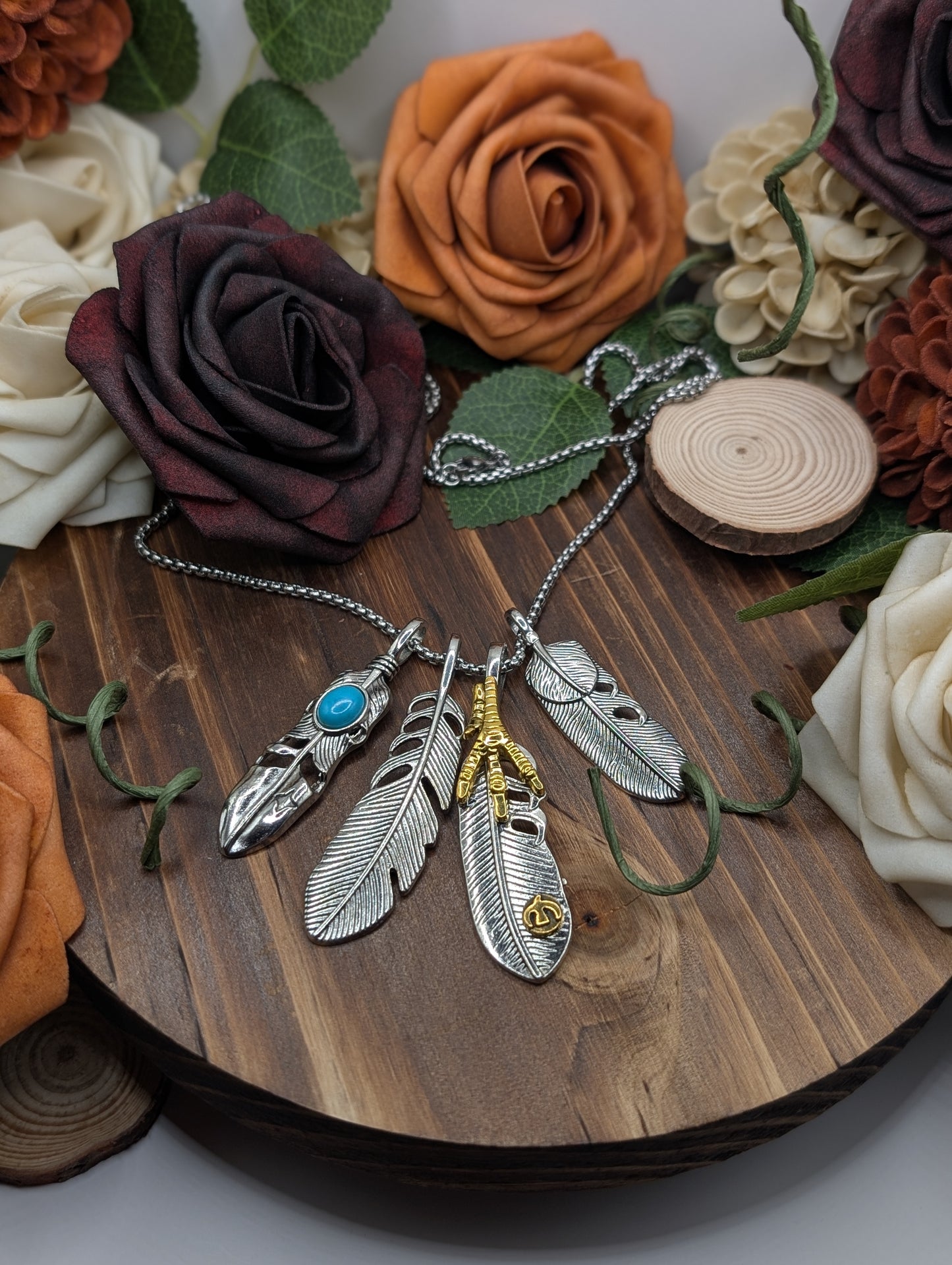 Large Feather pendant