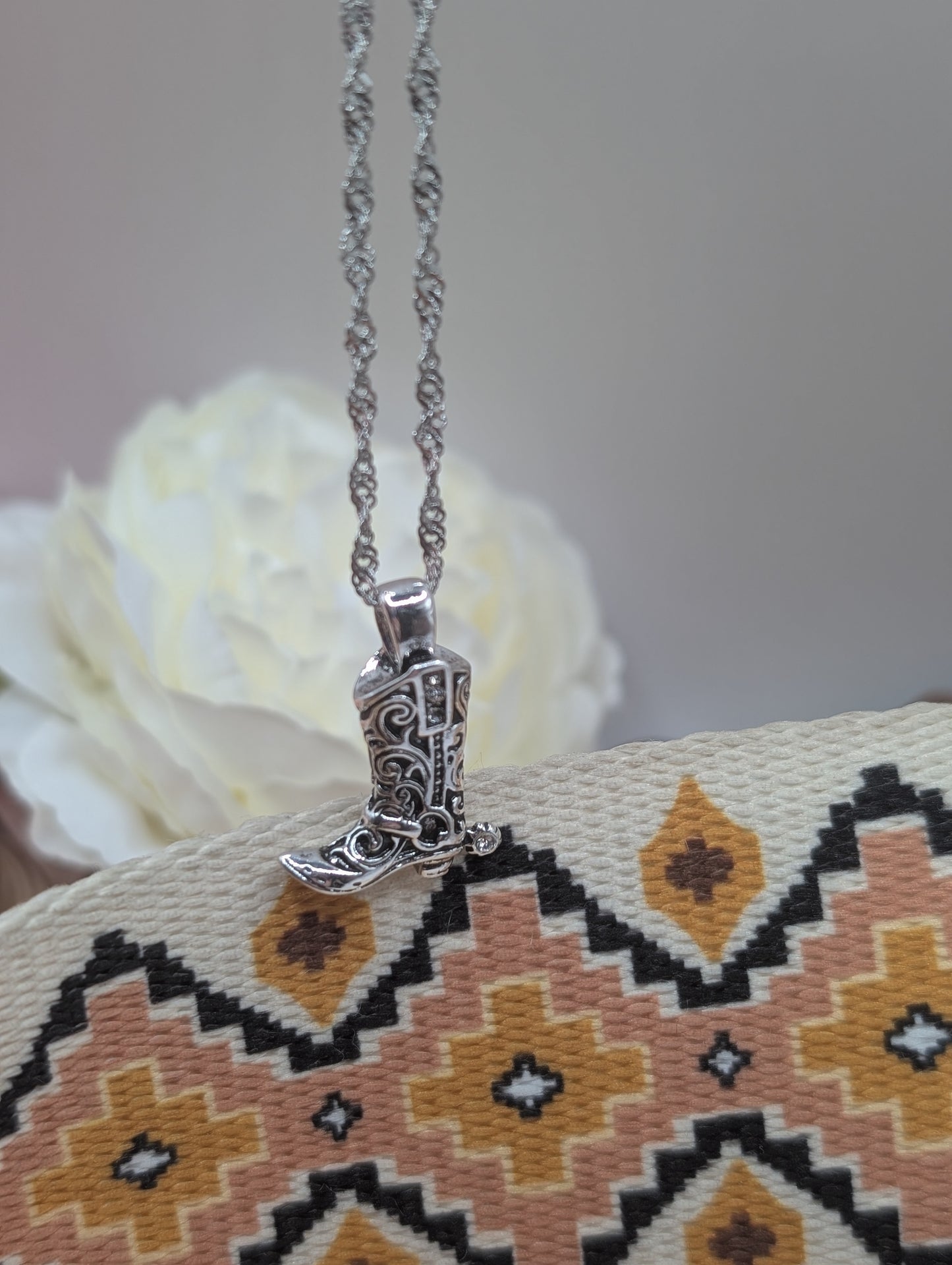 Silverado Nashville Boot Silver