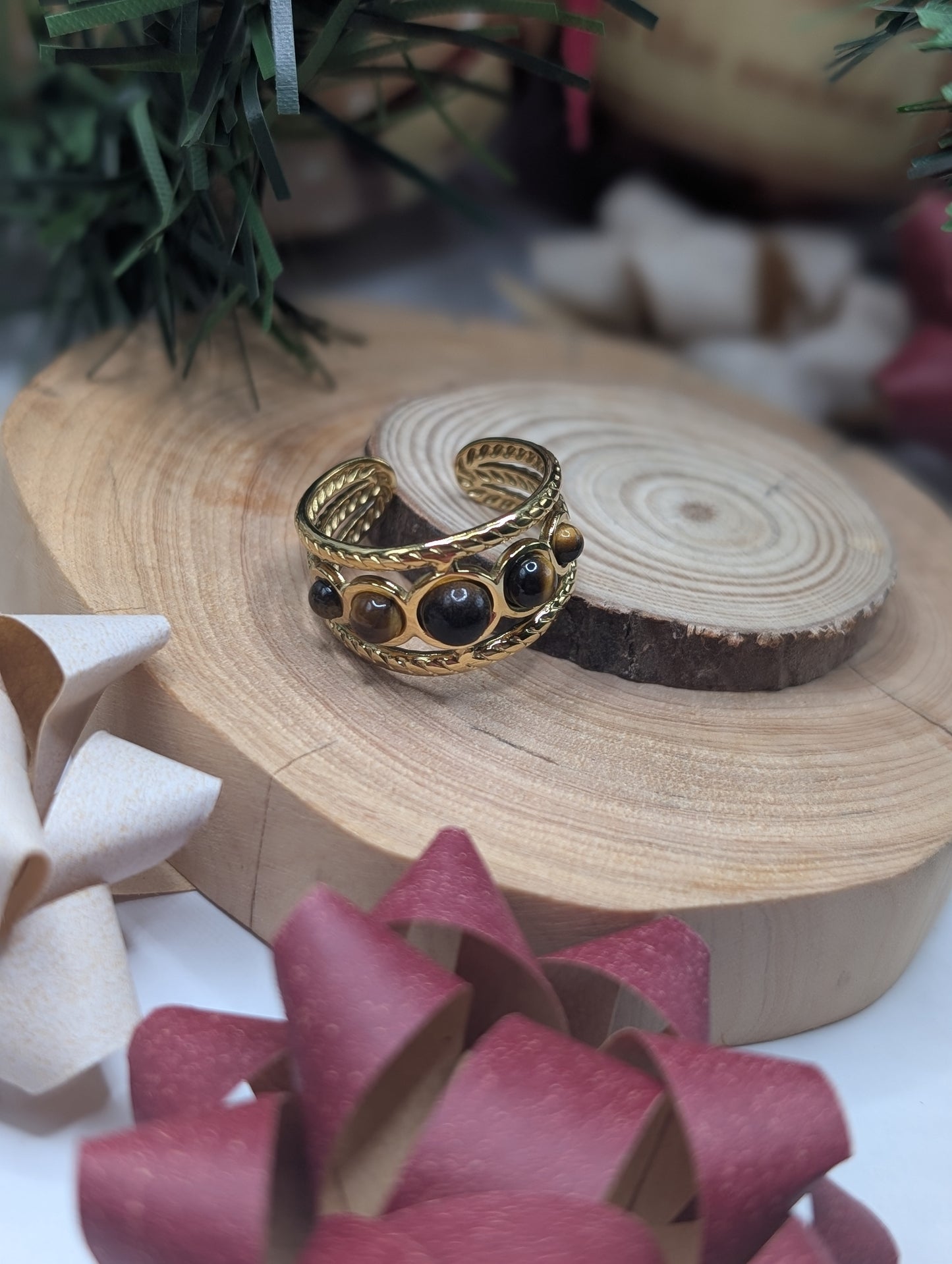 Phoenix Tigers Eye Ring