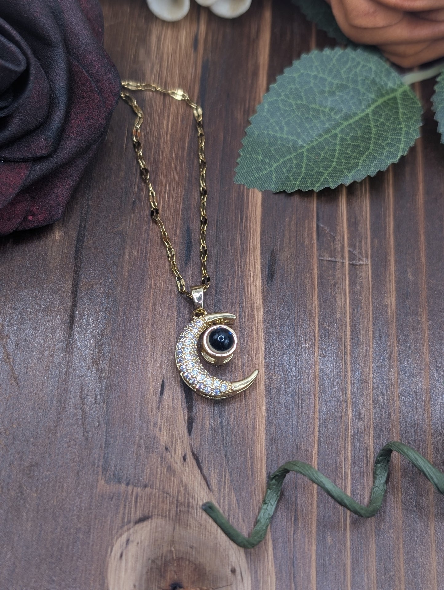 Crescent Moon Surprise Pendant