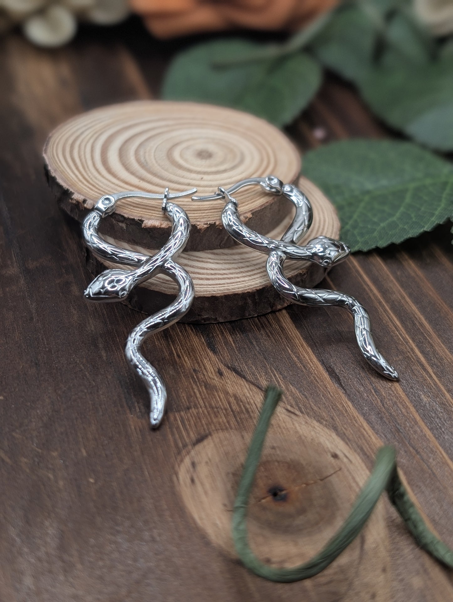 Slither drop earrings