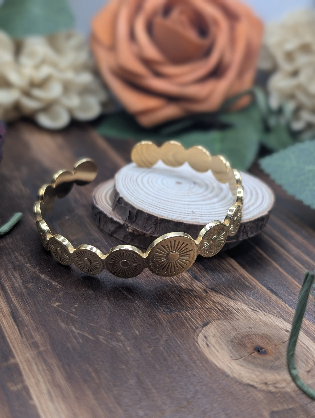 Concho disc Bangle