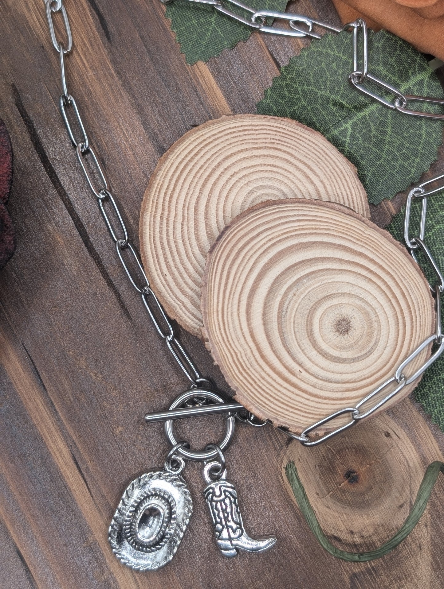 Corral charm necklace Silver