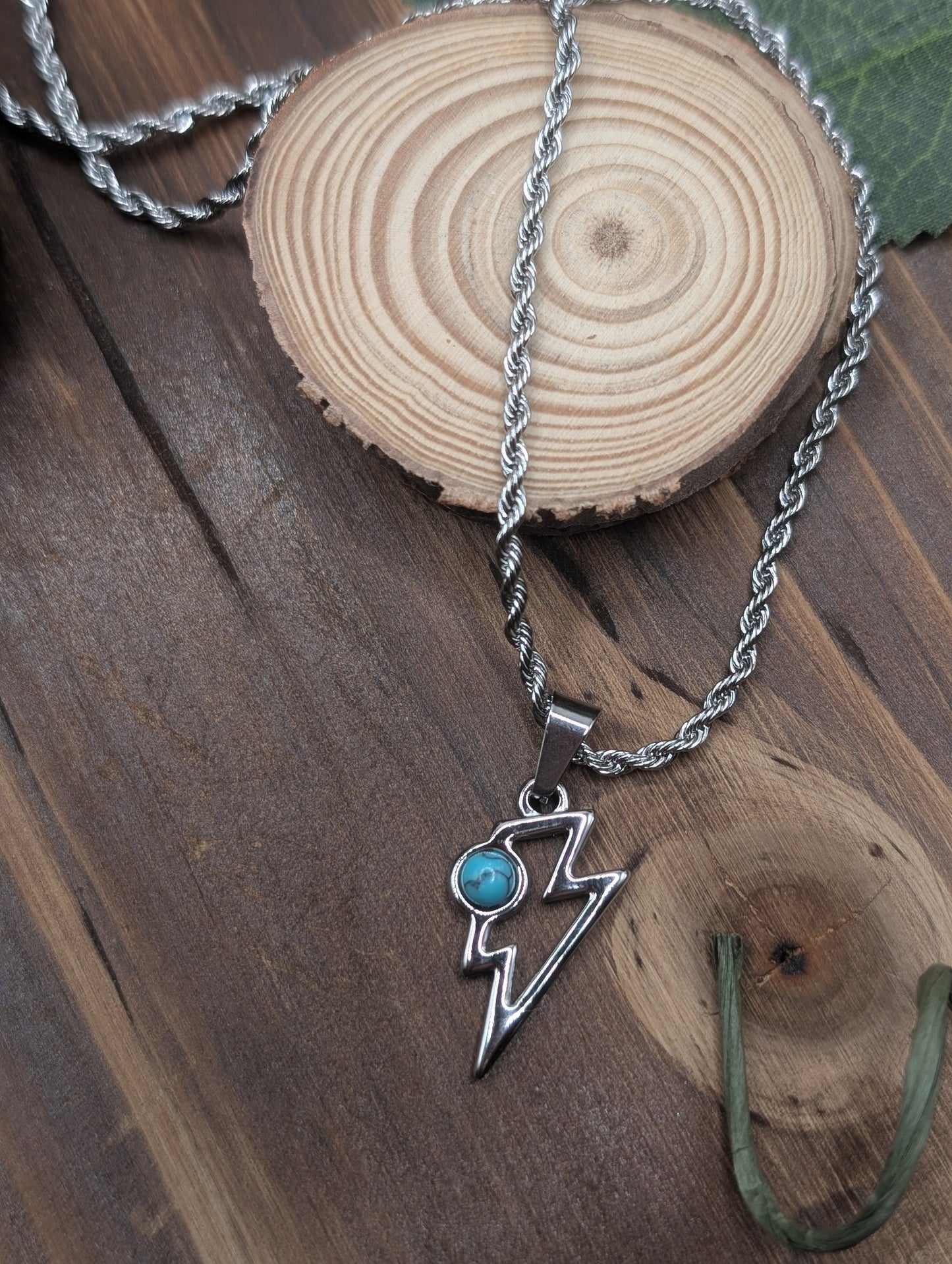 Turquoise Bolt Necklace
