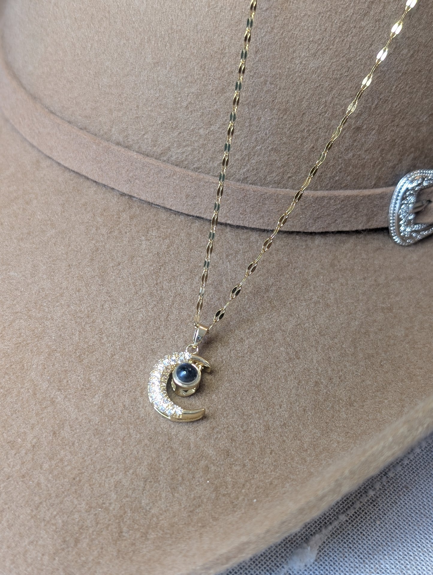 Crescent Moon Surprise Pendant