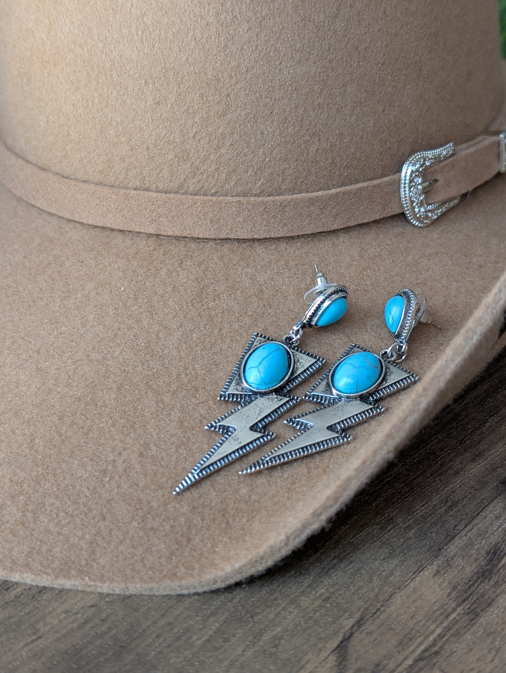 Turquoise Bolt Earrings