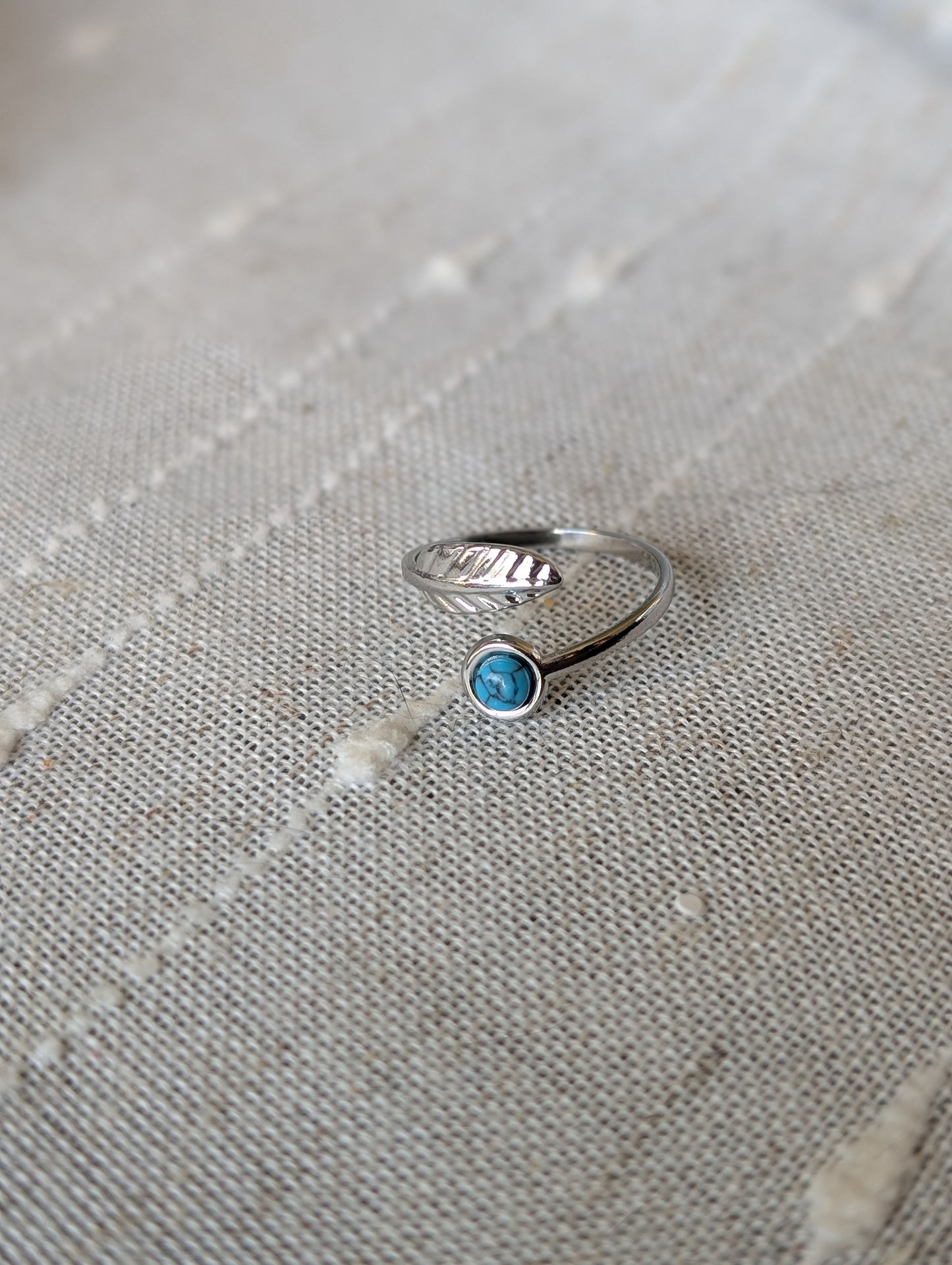 Feather Turquoise Ring