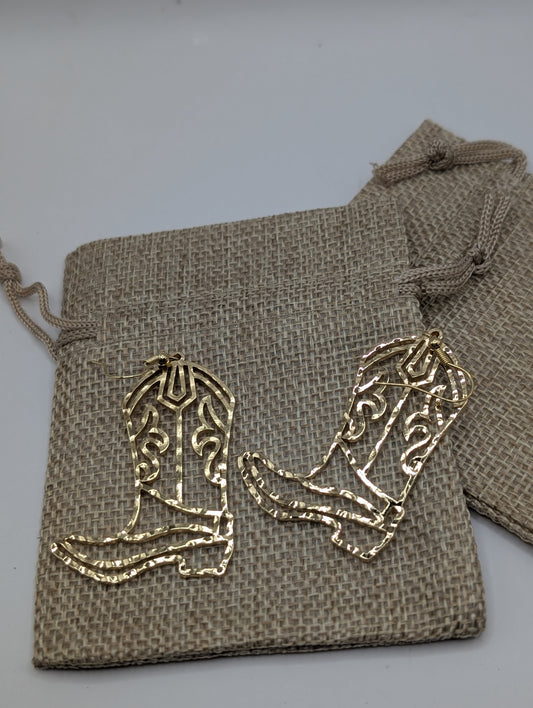 These Boots drop earrings