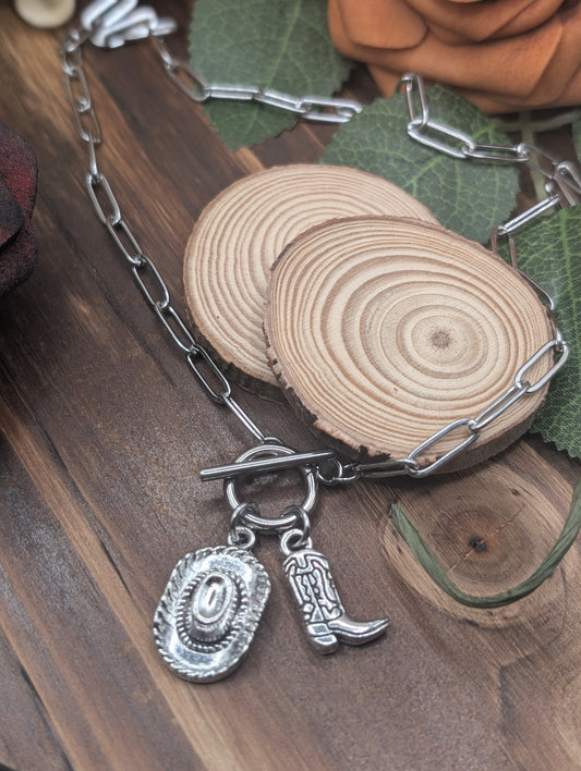 Corral charm necklace Silver