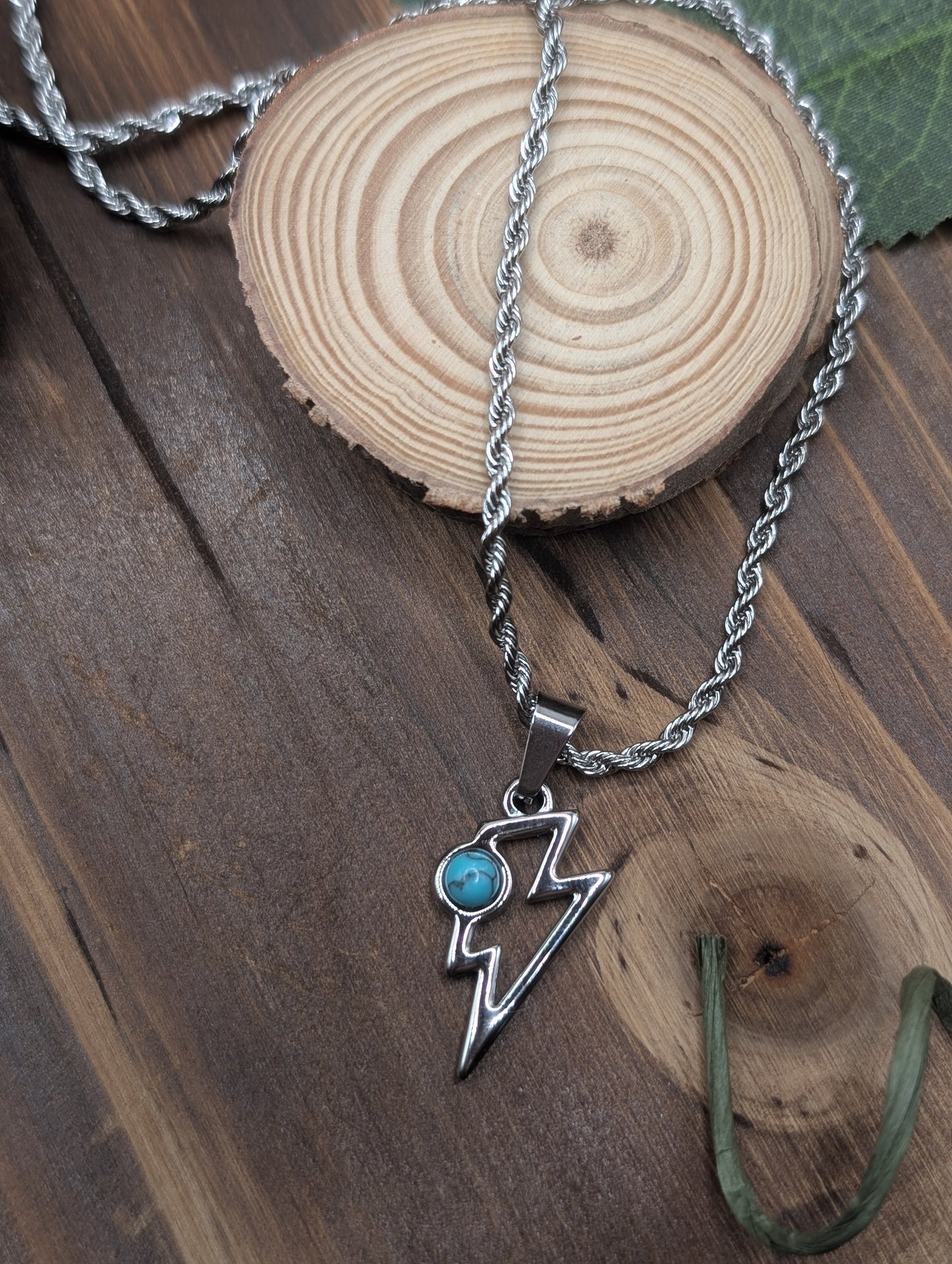 Turquoise Bolt Necklace