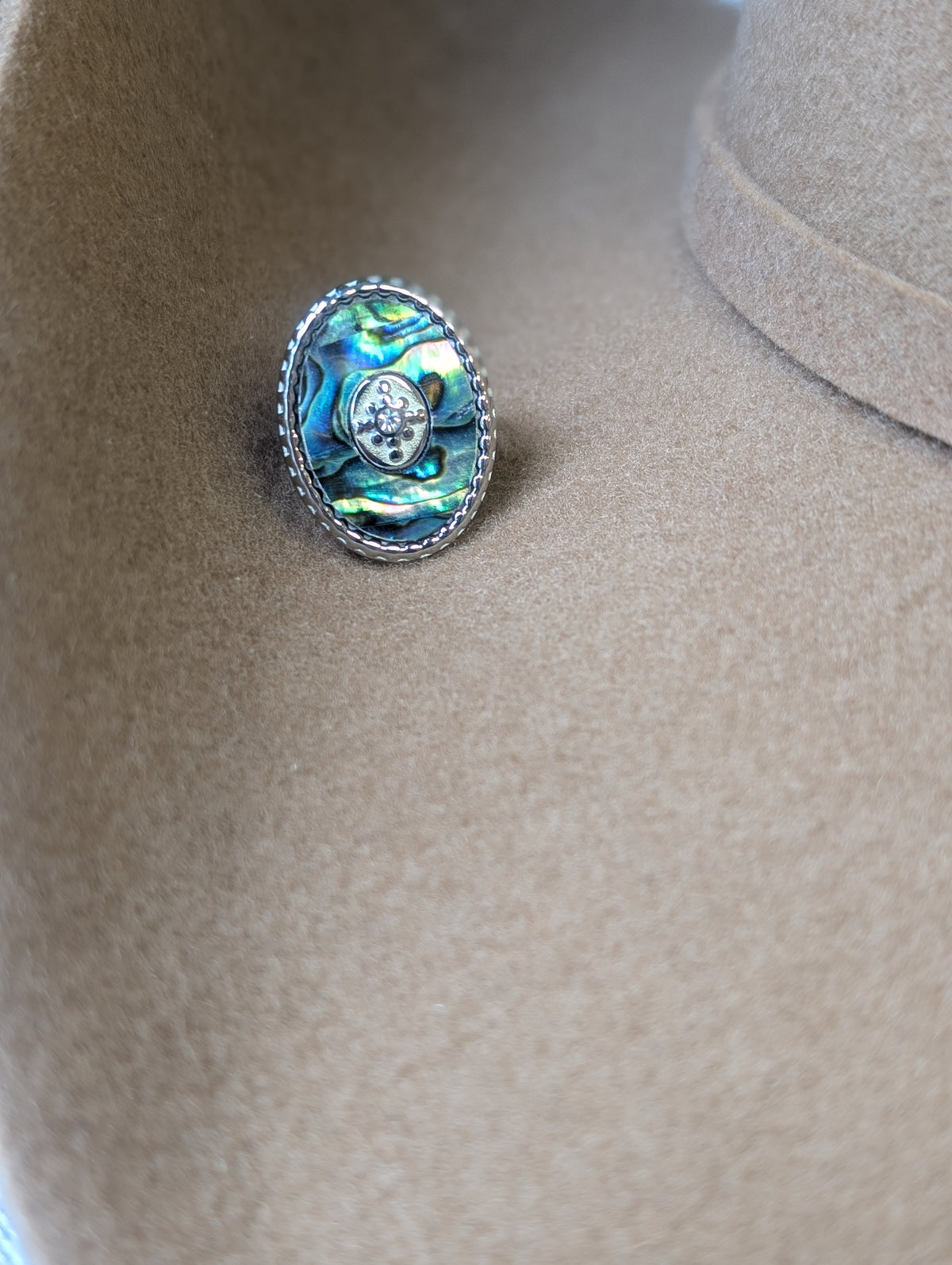Silver Shell Concho ring