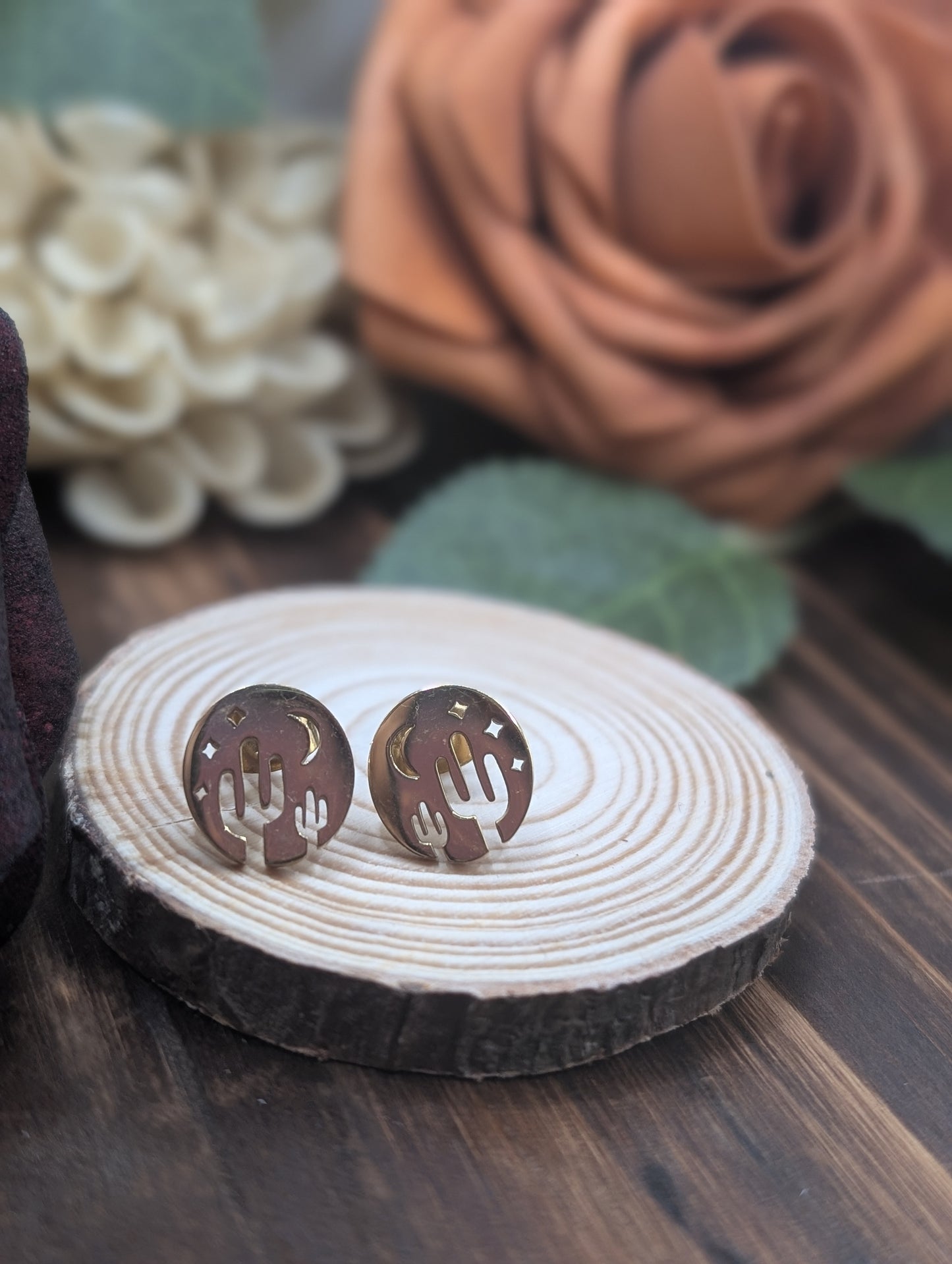 Desert Scene stud earrings