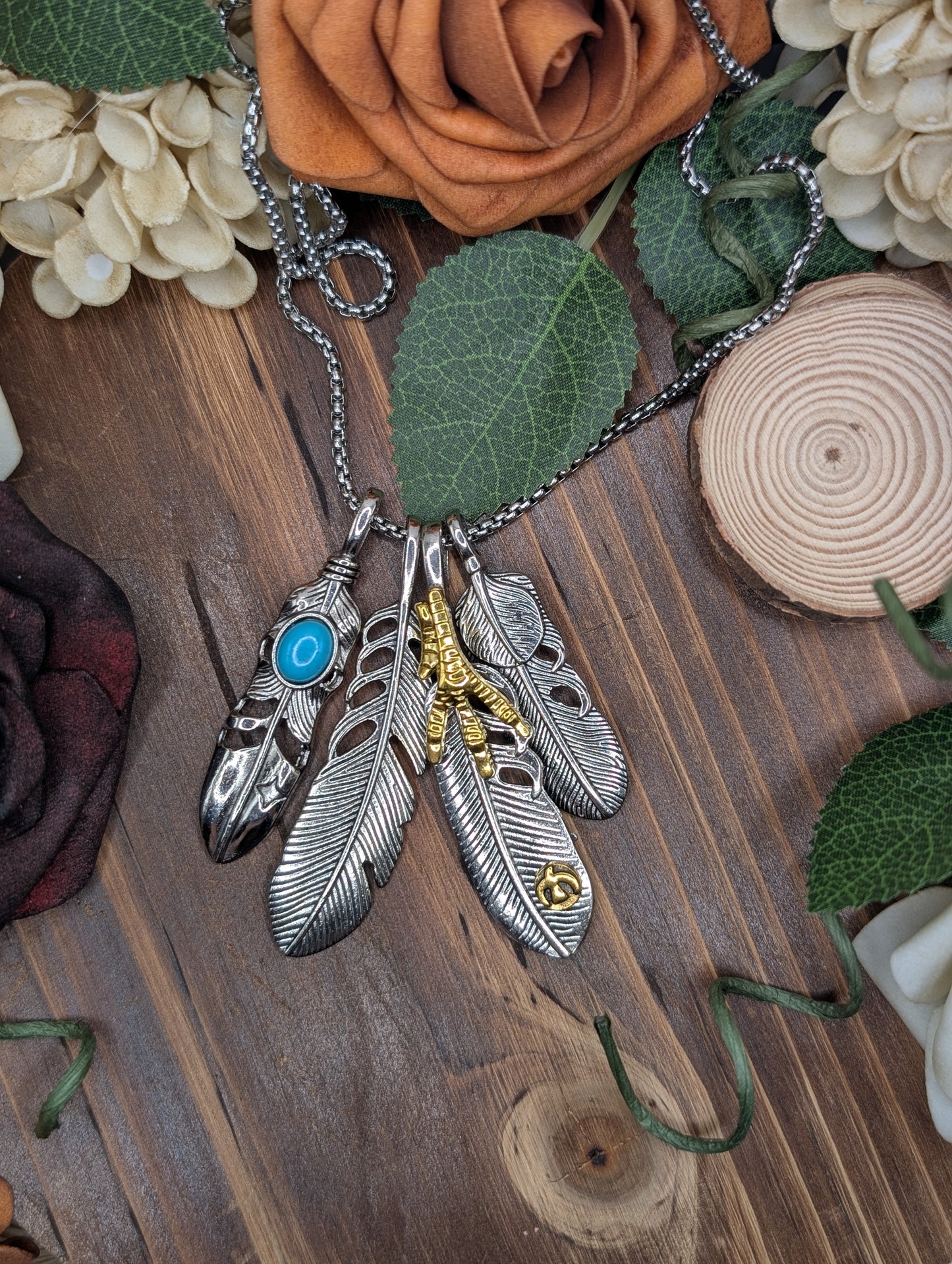 Large Feather pendant