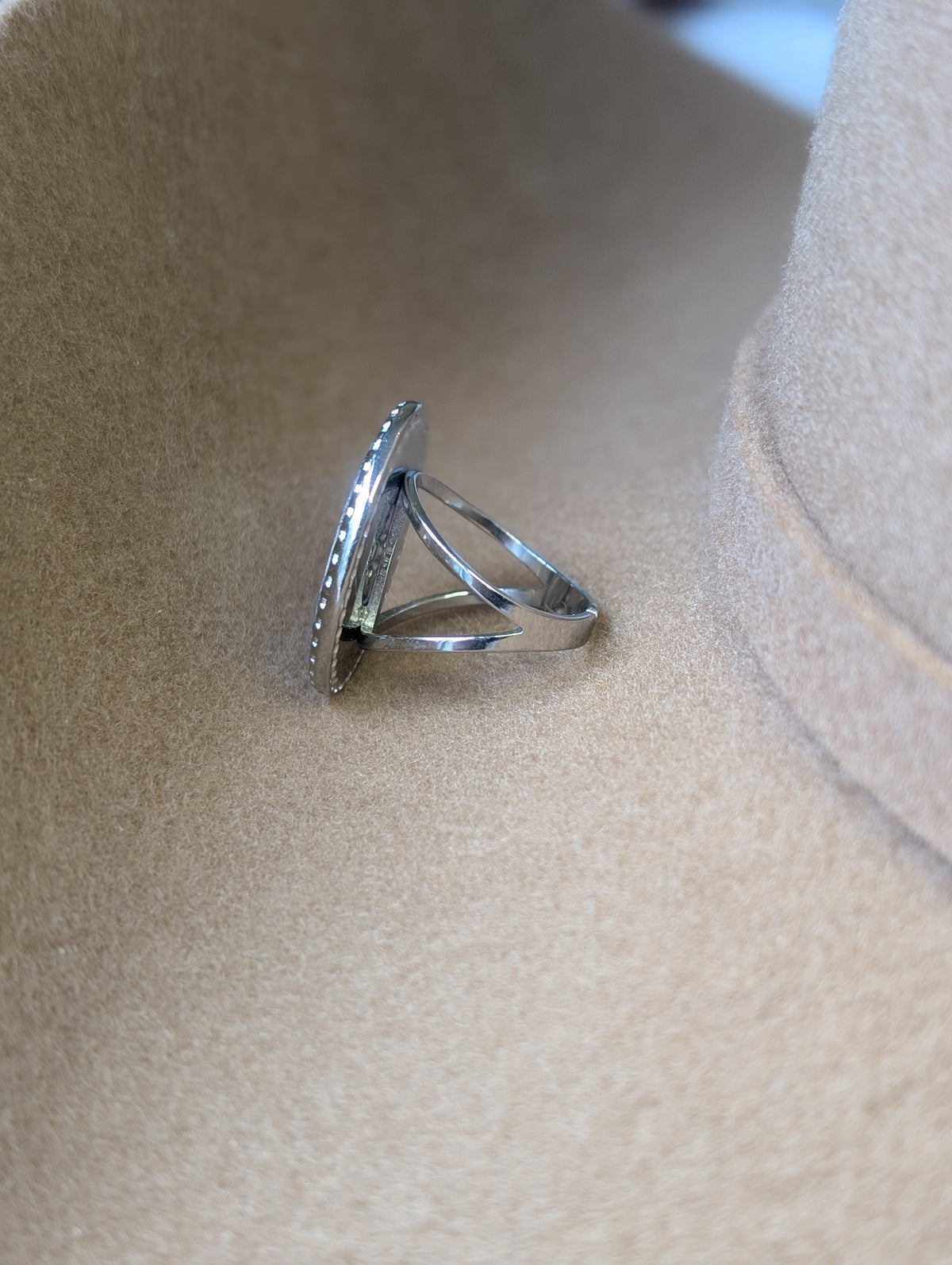 Silver Shell Concho ring