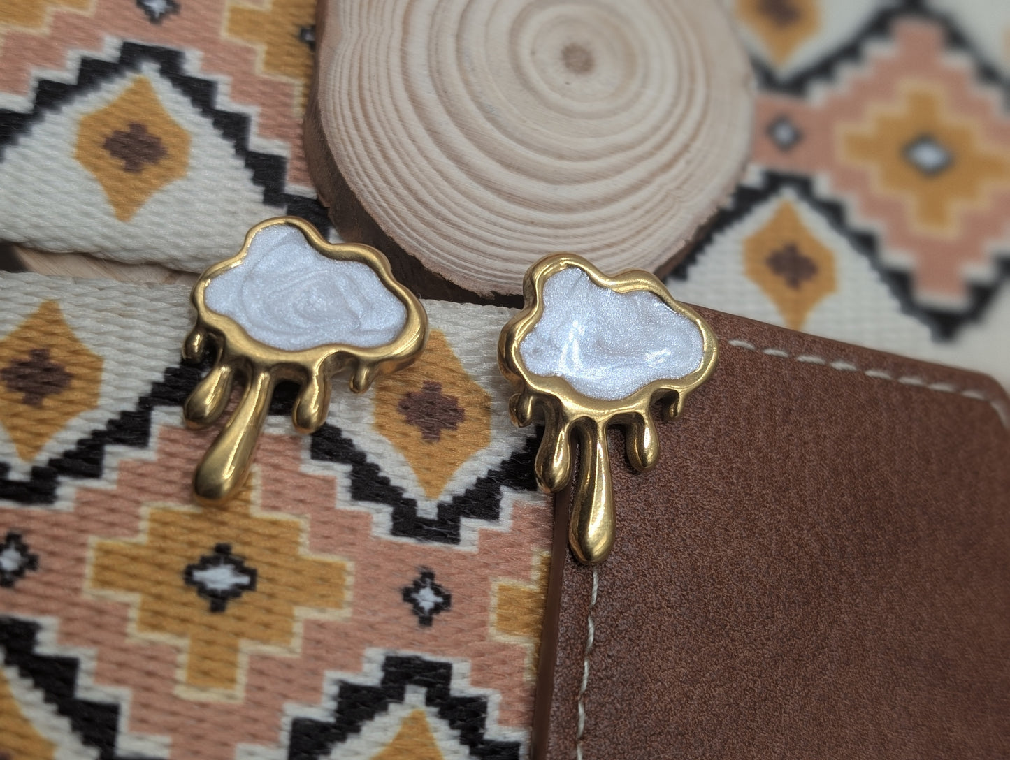 Silver Lining Stud Earrings