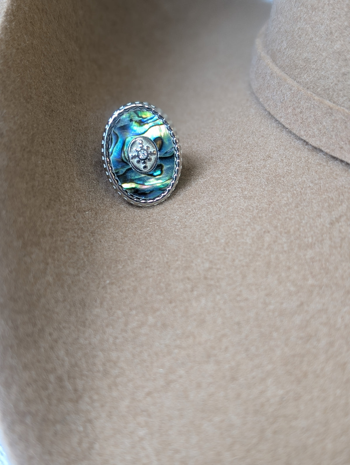 Silver Shell Concho ring