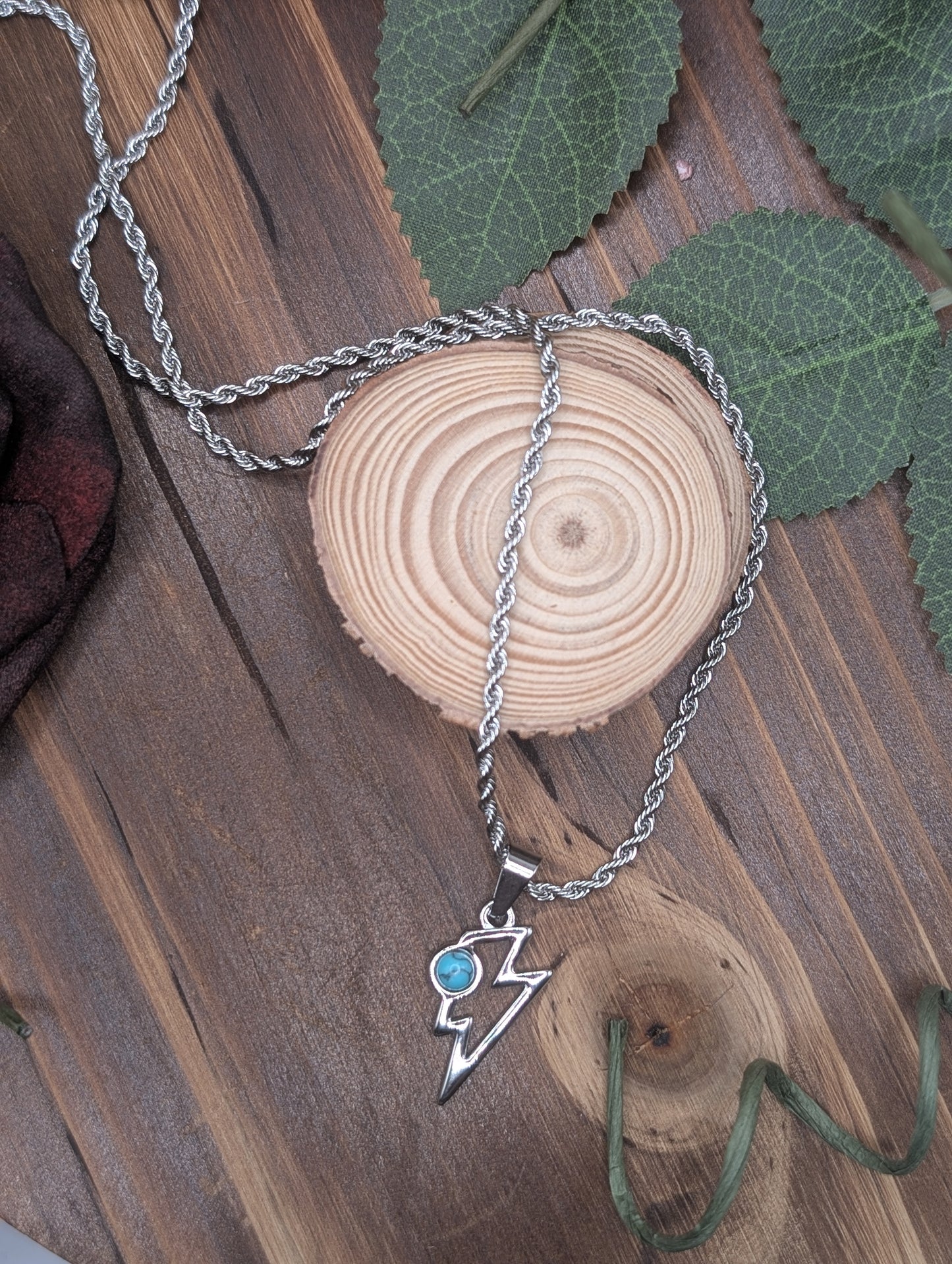 Turquoise Bolt Necklace