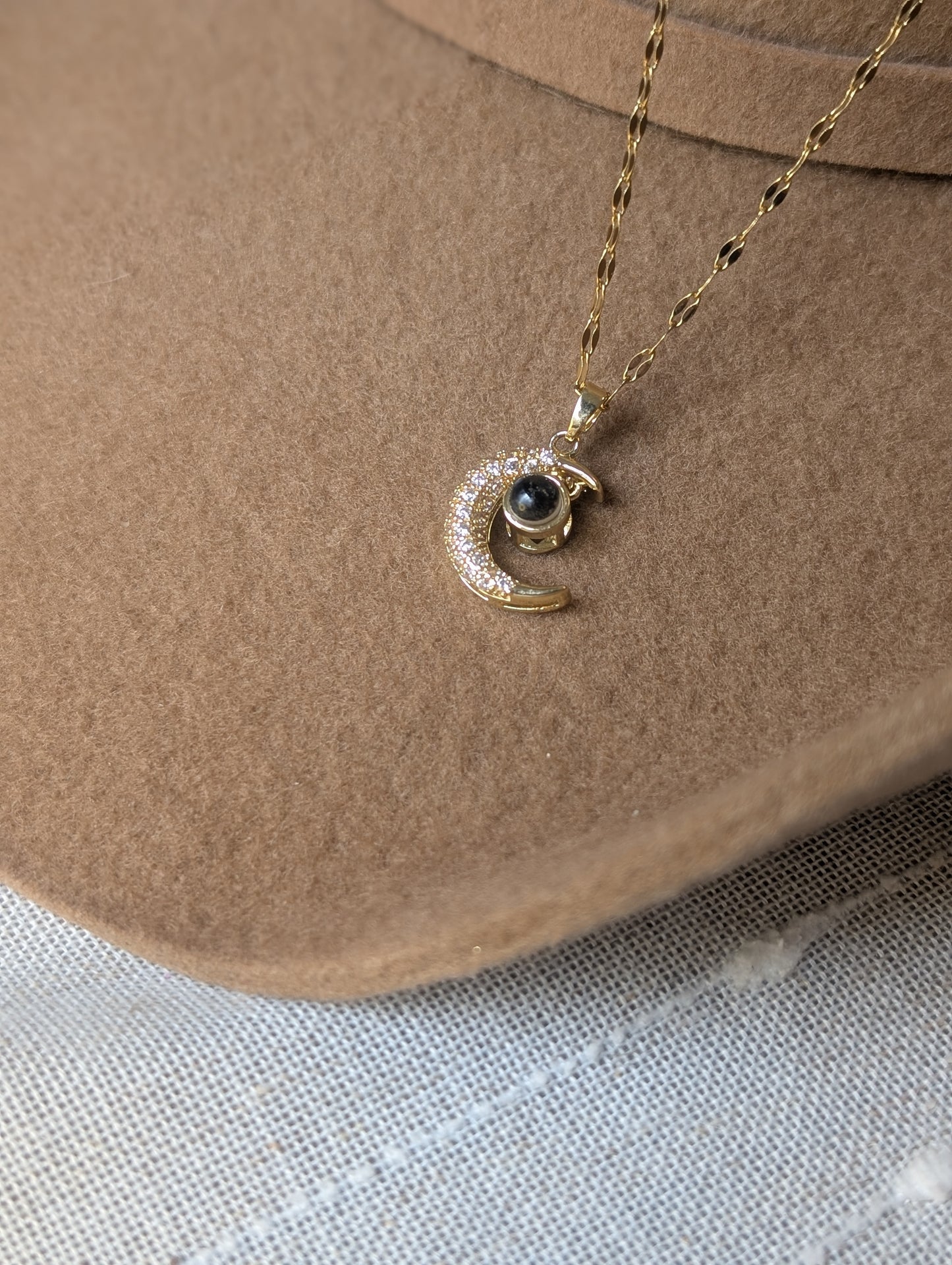 Crescent Moon Surprise Pendant