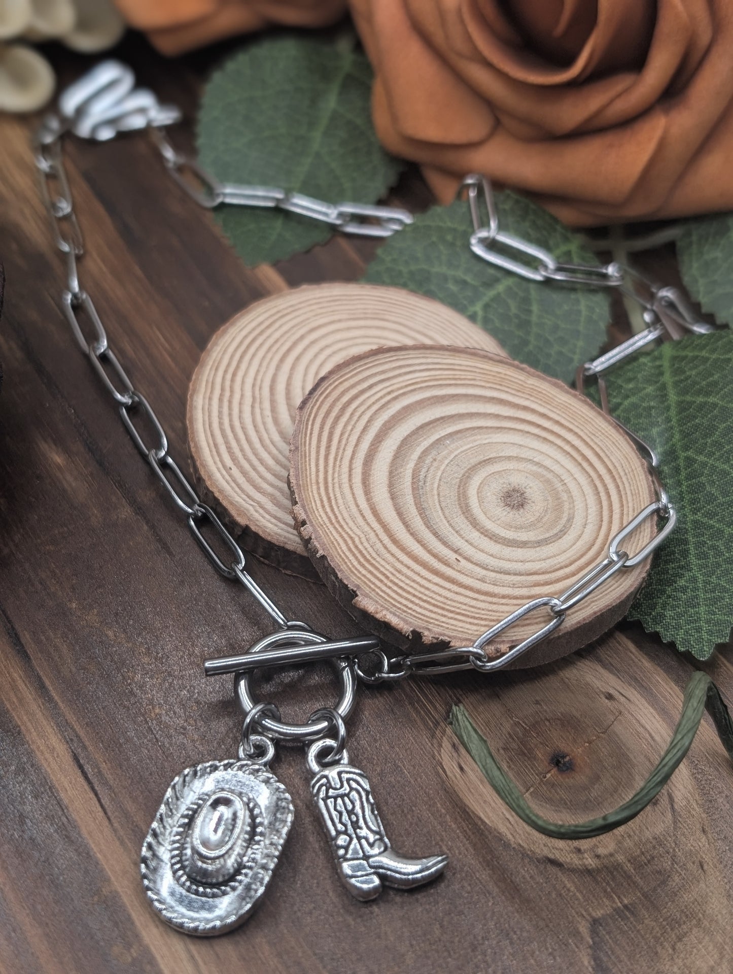 Corral charm necklace Silver