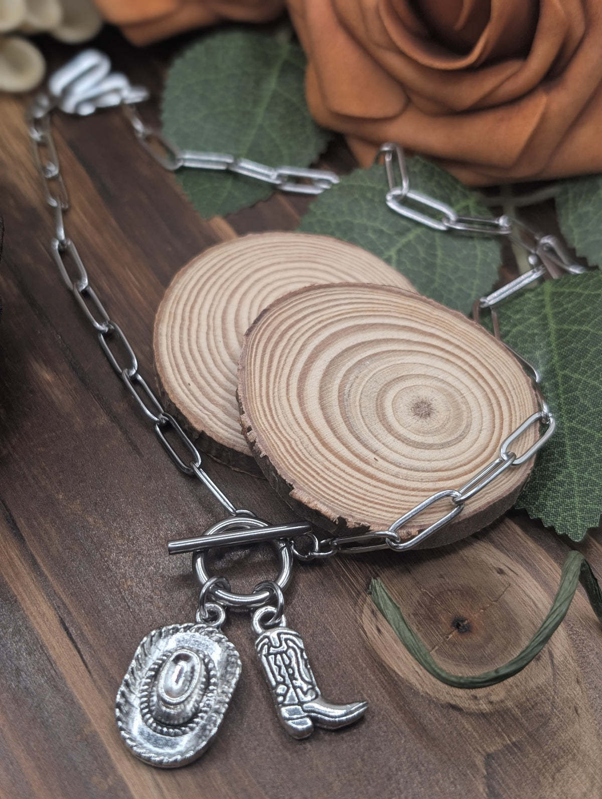 Corral charm necklace Silver