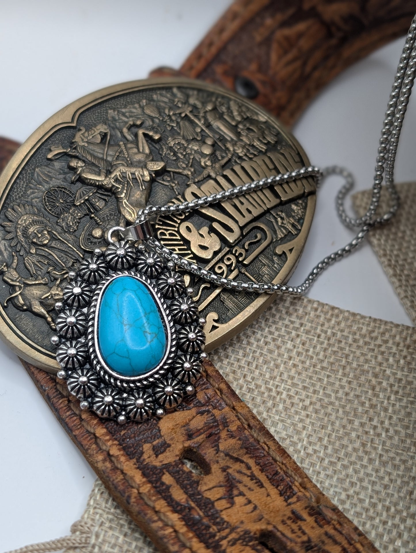 Turquoise Teardrop Necklace